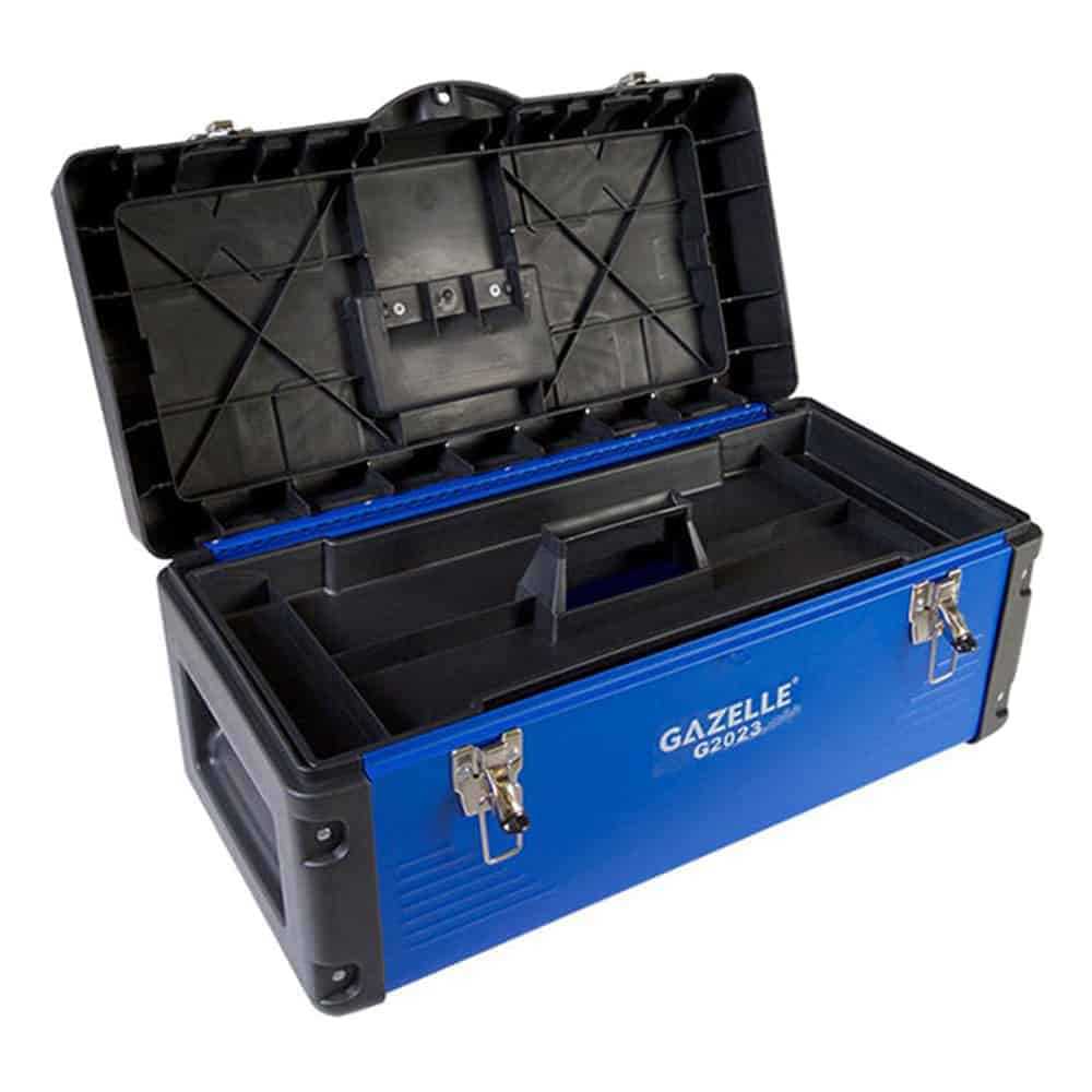 Gazelle 23 In. Portable Tool Box with Tray, 15kg Capacity, Powder Coated