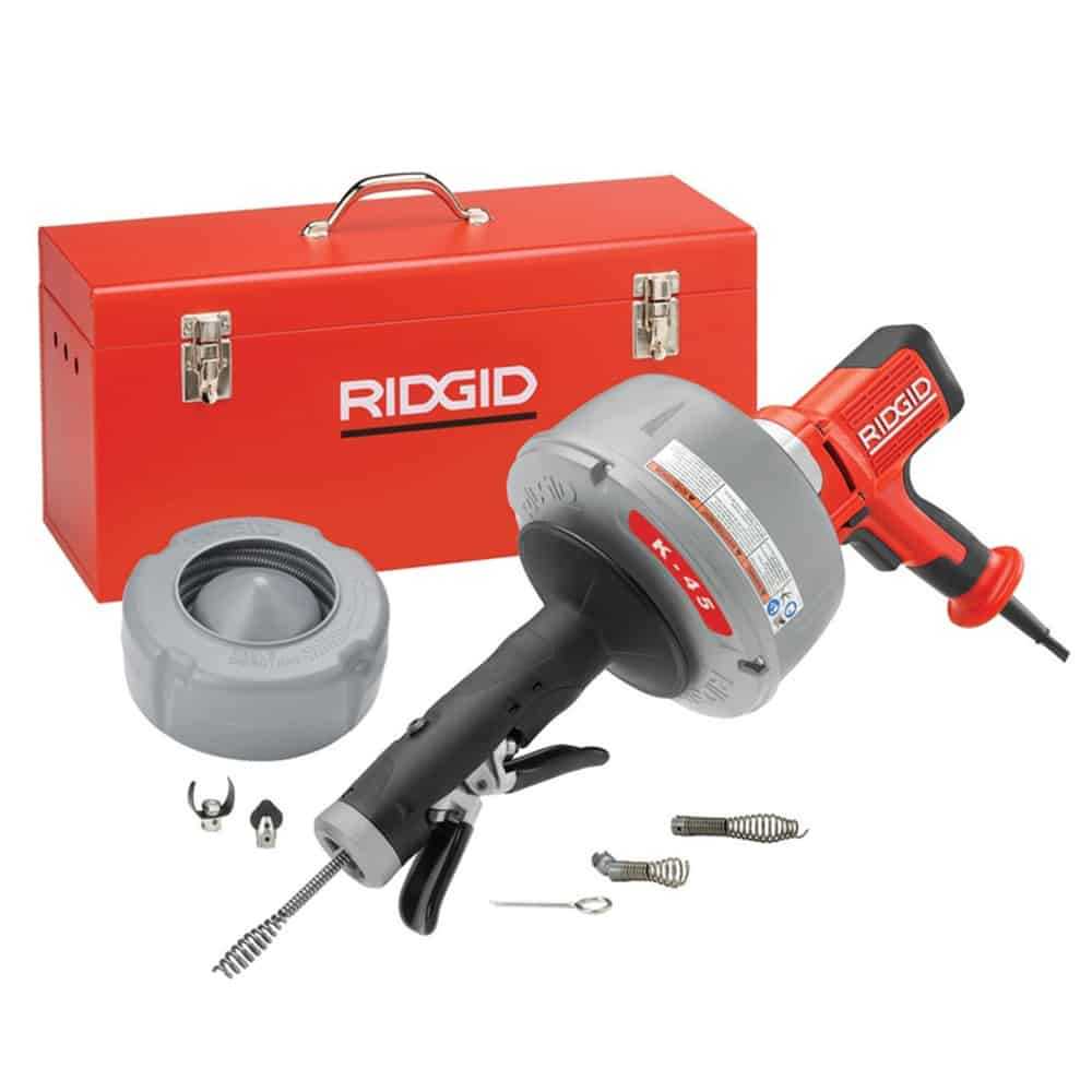 Ridgid K-45AF-7 Drain Cleaner with Autofeed, 3/4 to 2 1/2 Inches Drain Lines, 230V