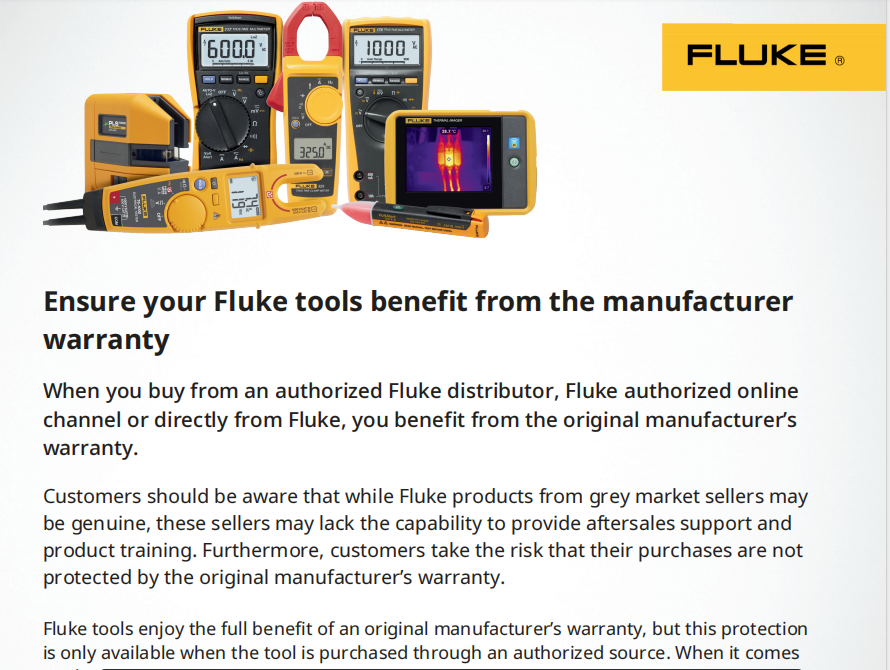 Fluke Authorised Online Store